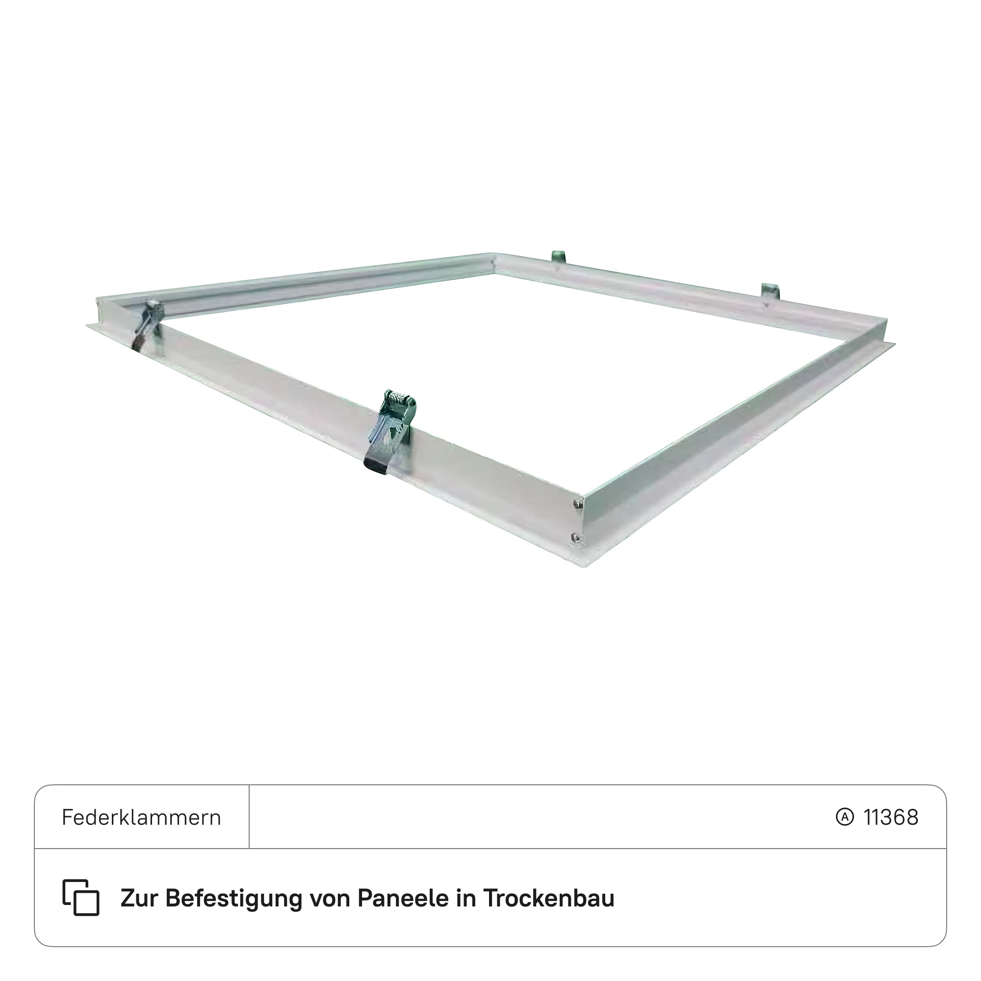 Einbaurahmen 620x620x31 mm (Verbindung: Schrauben)
