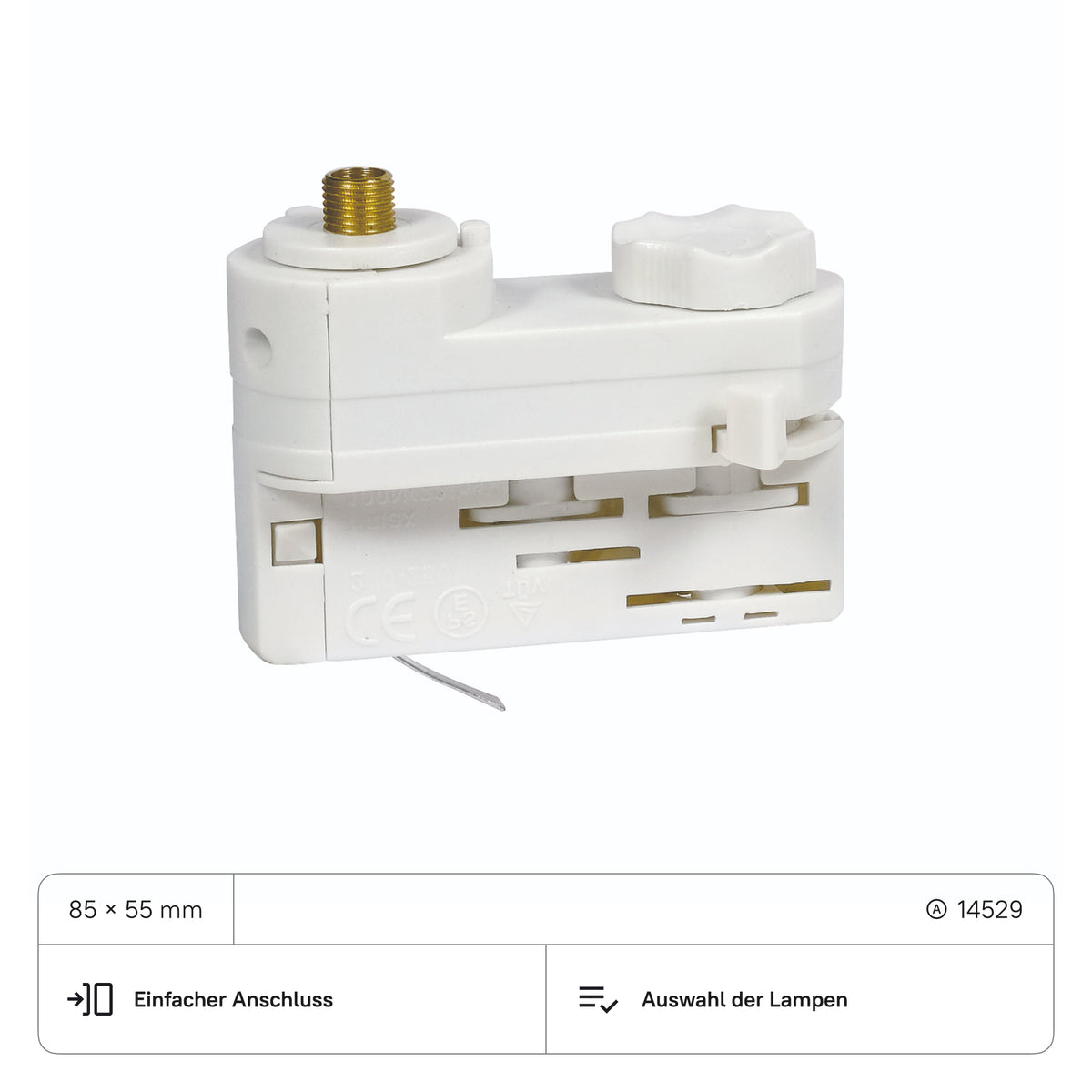 Adapter fur Hängeleuchten, 85x55 mm
